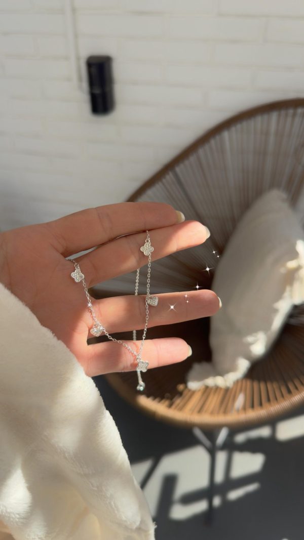 Choker Trevos E Corações Cravejados - Imagem 1