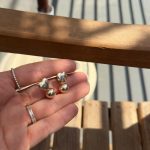 Argola Gold Coração Com Bola De Trava