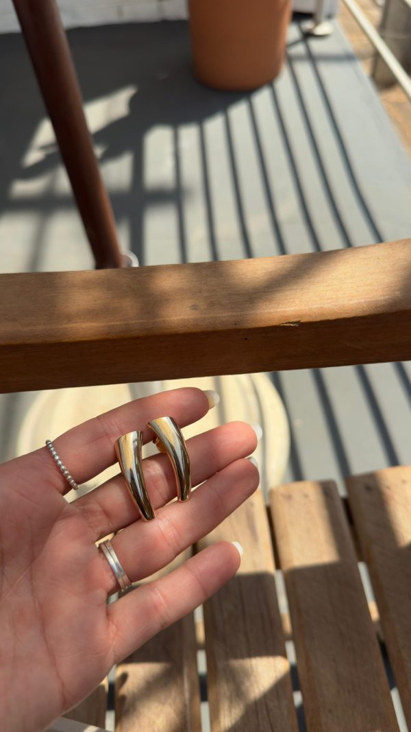 Brinco Gold Dente De Tigre - Imagem 1