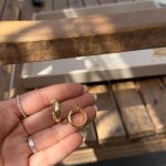 Brinco Gold Meia Argola