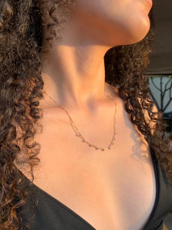 Gargantilha Gold Bolinhas - Imagem 1