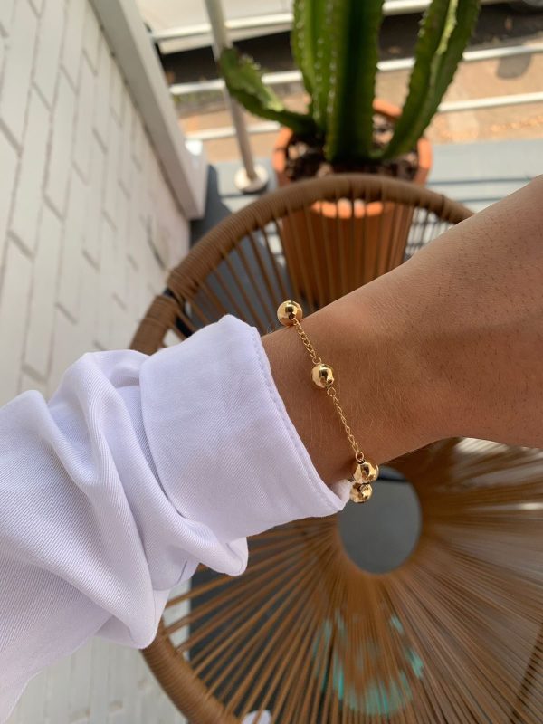 Pulseira Gold Bolinhas - Imagem 1