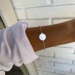 Pulseira Bolinhas Espaçadas Com Medalha Pai Nosso