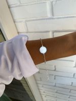 Pulseira Bolinhas Espaçadas Com Medalha Pai Nosso